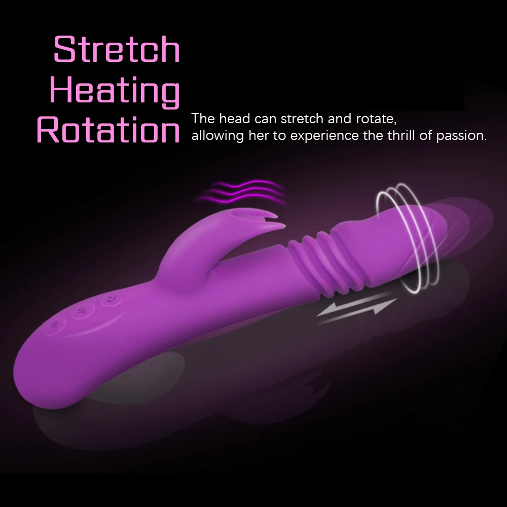 Двойная Вибрирующая телескопическая AV Wand нагревательный дизайн Женский