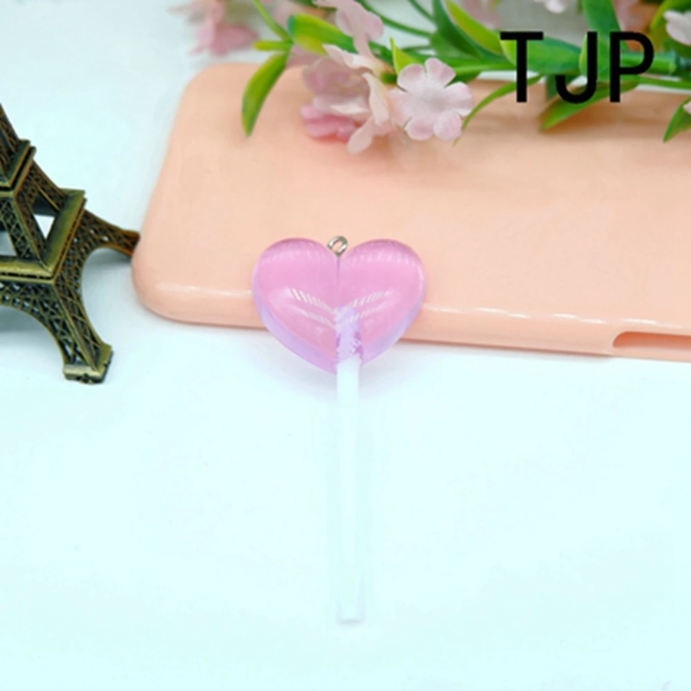 Милый Набор подвесок в форме сердца и леденца Подвески для изготовления женских