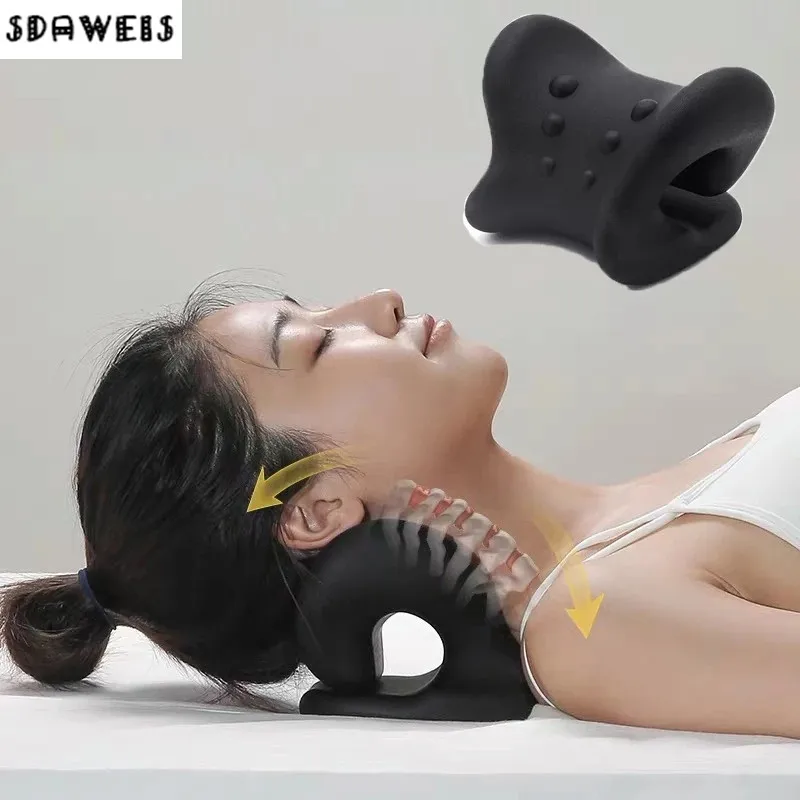 

Neck Massage Pillow Cervical Traction Orthopedic Bed Reclinable Portable Stretcher Shiatsu Miracle Relaxation for Shoulder Pain
