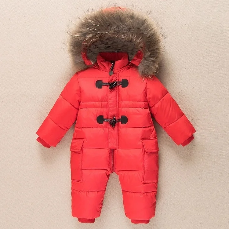 

Russian winter new born baby clothes 90% duck down jacket for girls coats winter Park for infant boy snowsuit snow wear romper