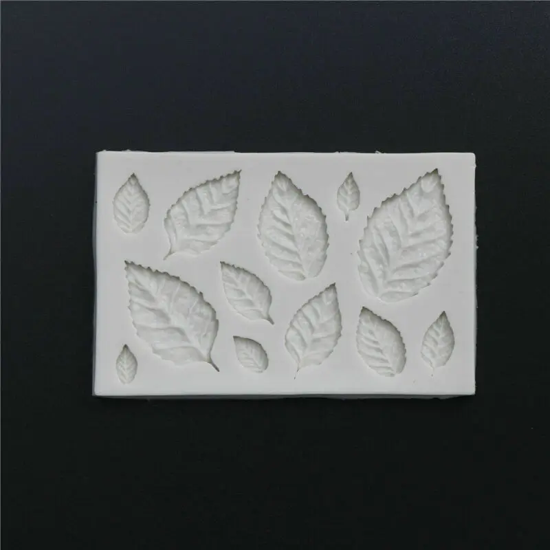 

1pcs 10x6.5cm various leaf silicone mold cake decoration tool floral rose leaf mold