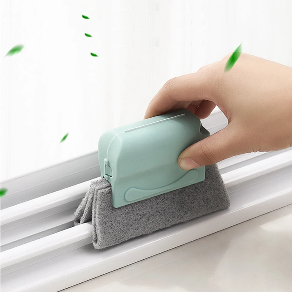 

New Window Groove Cleaning Brush Slot Quickly Cleaner Corners Scouring Cloth Gap Household Sliding Dust Door Track Cleaning Tool