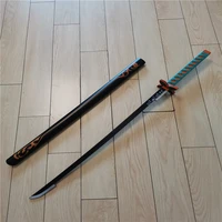 104cm kimetsu no yaiba sword weapon demon slayer kochou shinobu cosplay agatsuma zenitsu pu material sword anime ninja katana