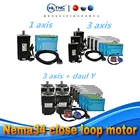 Шаговый двигатель CNC Nema34 с закрытым циклом нм 12 нм + Гибридный Драйвер HBS860H + источник питания 400w60v + плата контроллера MACH3 для ЧПУ