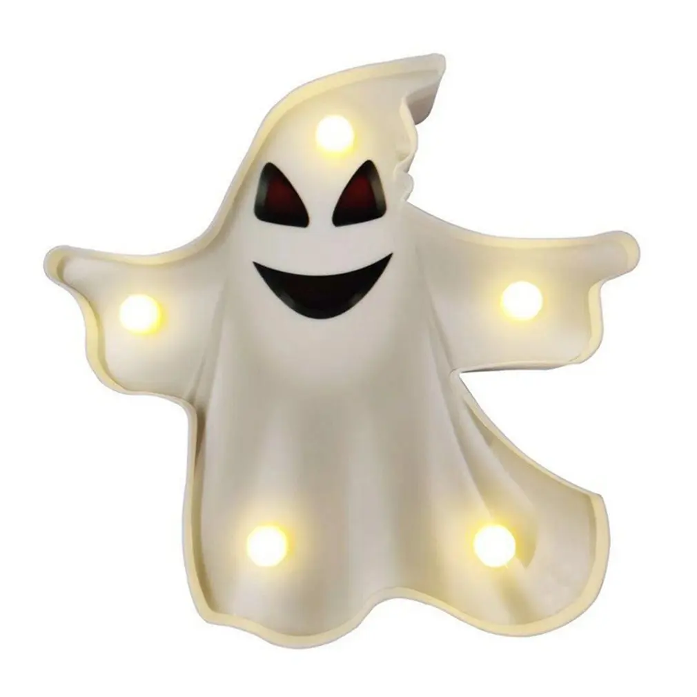 

Фонарь в виде батарейного блока, световая гирлянда, украшение для вечевечерние НКИ на Хэллоуин светильник светящиеся призраки, украшение д...