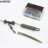 10 x carp fishing rigs rubber sleeves for lead clips running rig terminal tackle