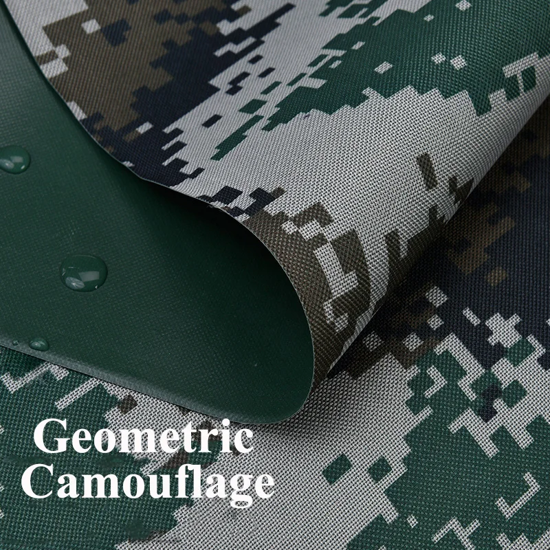 geometric Meetee 50/100x150 см утолщенный 600d ткань Оксфорд водонепроницаемый непромокаемый камуфляж холст для палатки плащ открытый рюкзак - Цвет: geometric
