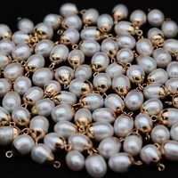 816 baroque shaped pearl accessories irregular round pendant hand diy jewelry plated phnom penh production wholesale