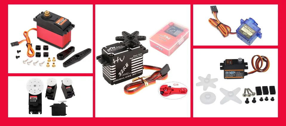 EMAX ES3352 бесщеточный цифровой сервопривод 4,8 V/6,0 V 2,4/2.8kgf. Cm для RC модель планера/самолета