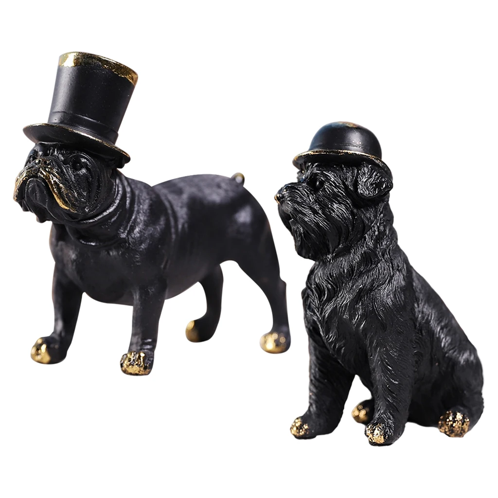 

Скандинавские украшения в форме собаки из смолы, настольные украшения для дома, фигурка животного и миниатюры, домашний декор, модель живот...