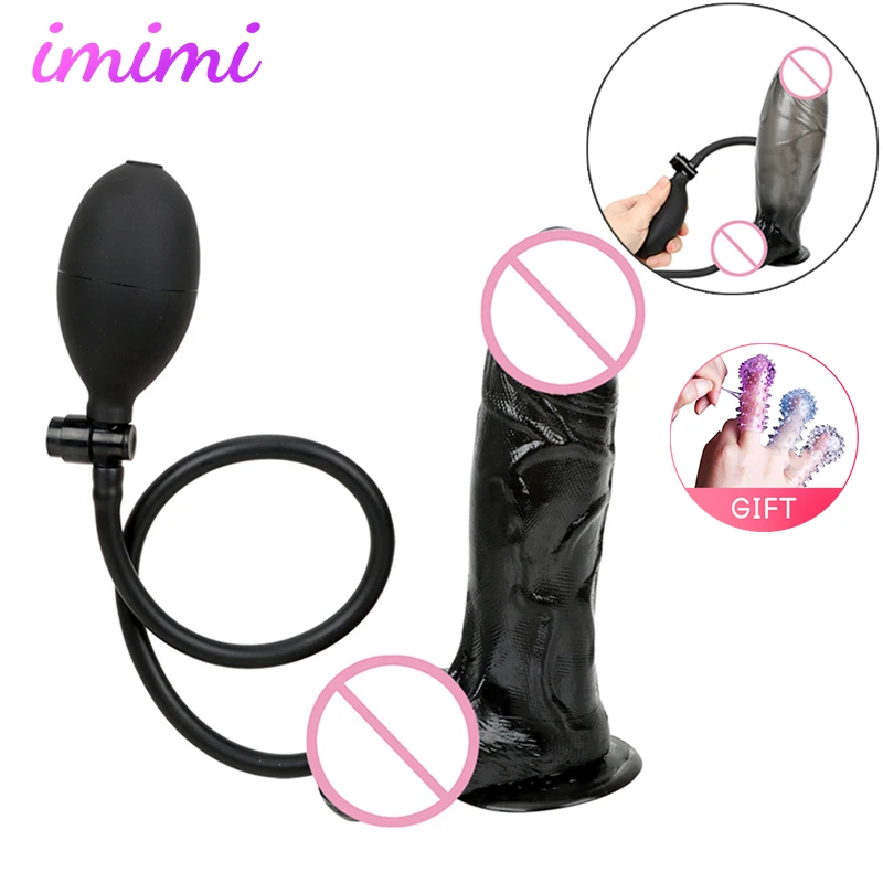 Реалистичный пенис анальная пробка насос большой член стимуляция присоска