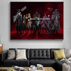 Аниме плакат Акаме га убить! Настенный плакат на холсте для гостиной и спальни