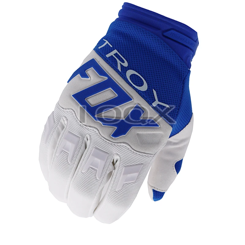 

Troy Fox Blue White MX ATV DH Gloves Enduro Racing Mountain Bicycle Offroad Motocross Race Gloves