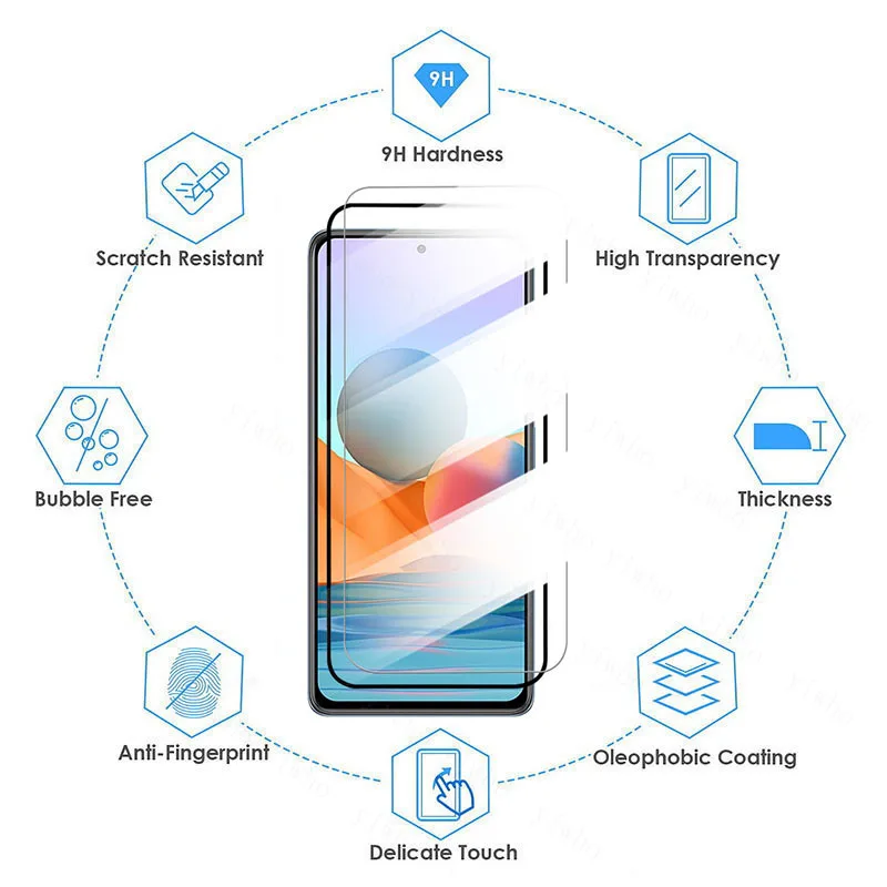 protector glass on redmi note 11 pro glass camera lens tempered glass for xiaomi note 10s 10pro pro max note10 screen protector
