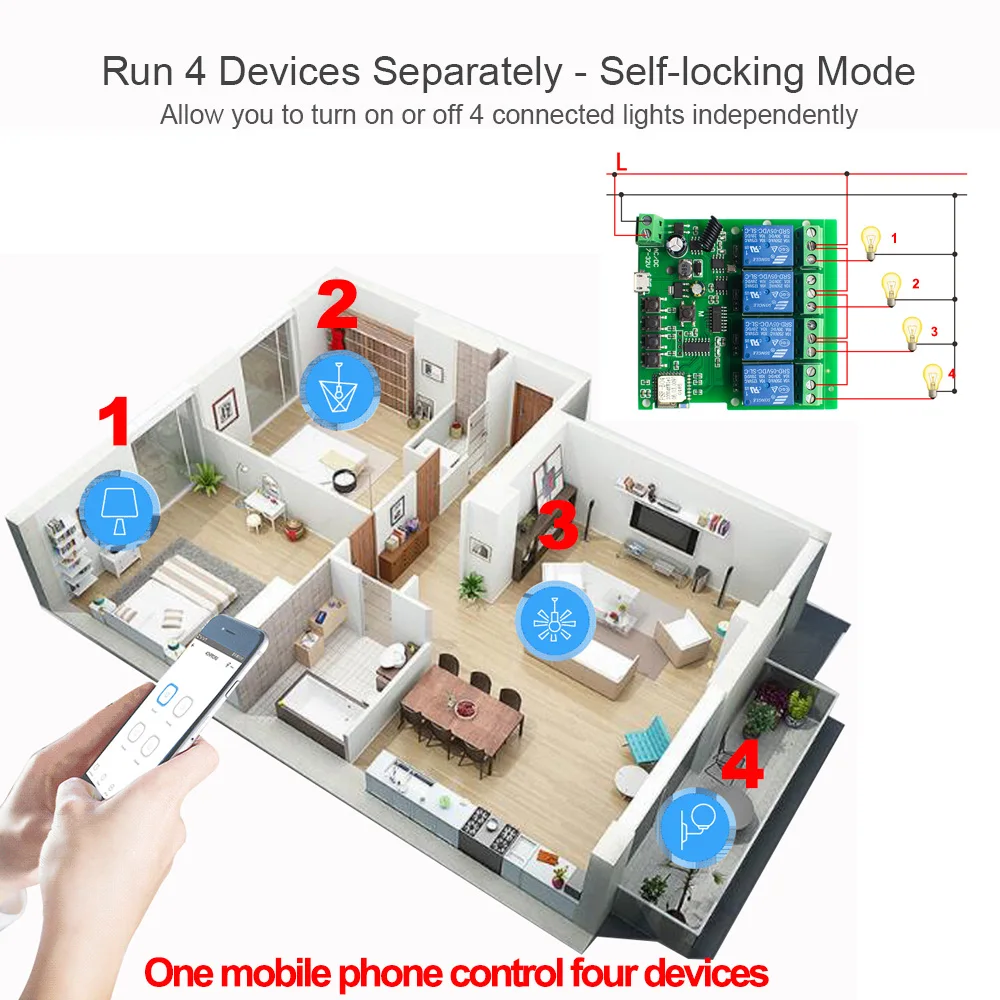 Wi-Fi переключатель Smart Opener APP пульт дистанционного управления для ворот гаража