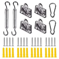shade sail hardware kit for rectanglee sun shade sails m5 mounting hanging installation accessory