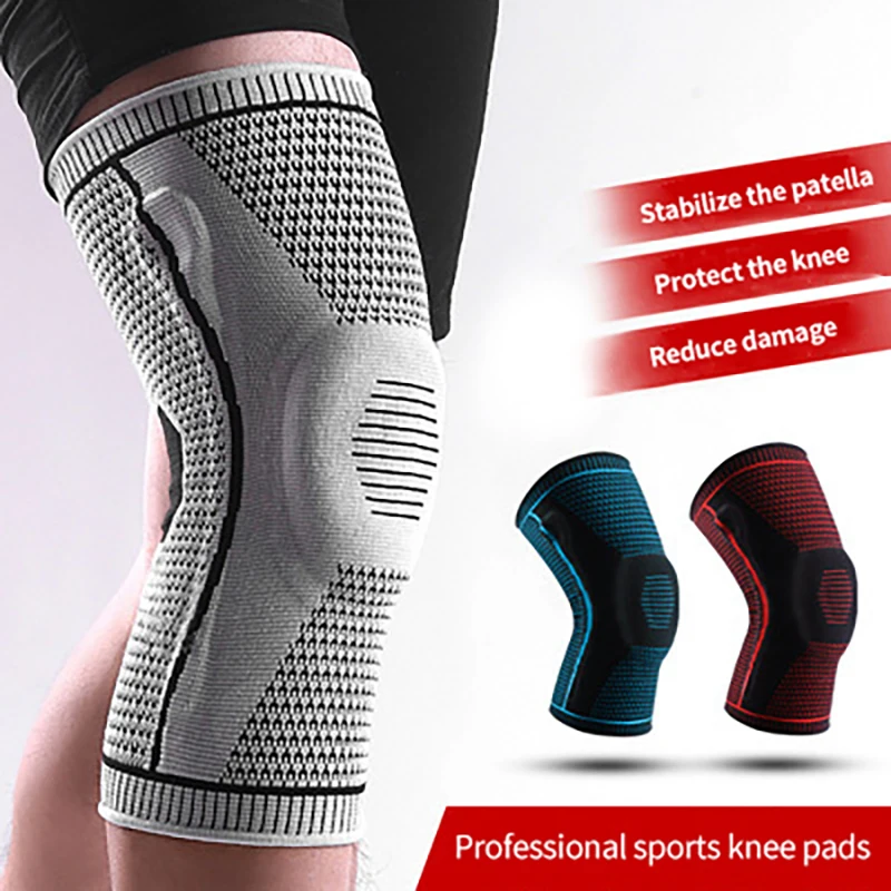 

Leg Warmers Outdoor Sports Men Women Knitted Silicone Spring Basketball Breathable Riding Protective Knee Pads Cycling Equipment
