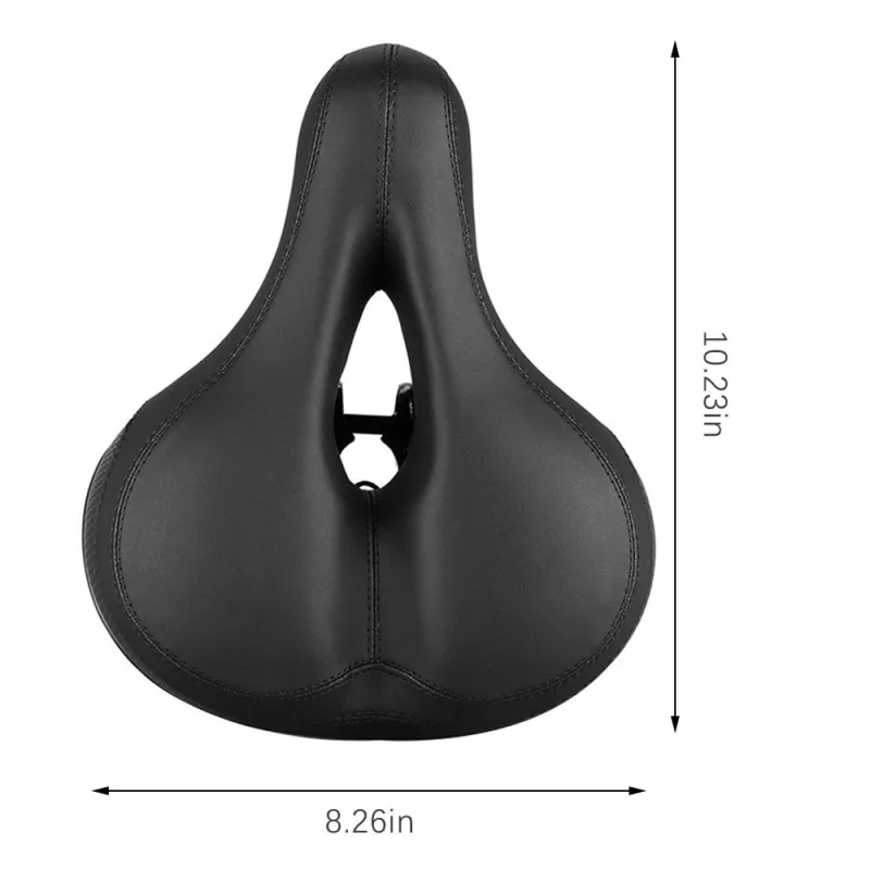 

Comfort Wide Bike Seat Cushion Soft Padded Black Bike Saddle Mountain Cruiser Thicken Road Bicycle Saddle Cycling Bicycle Parts