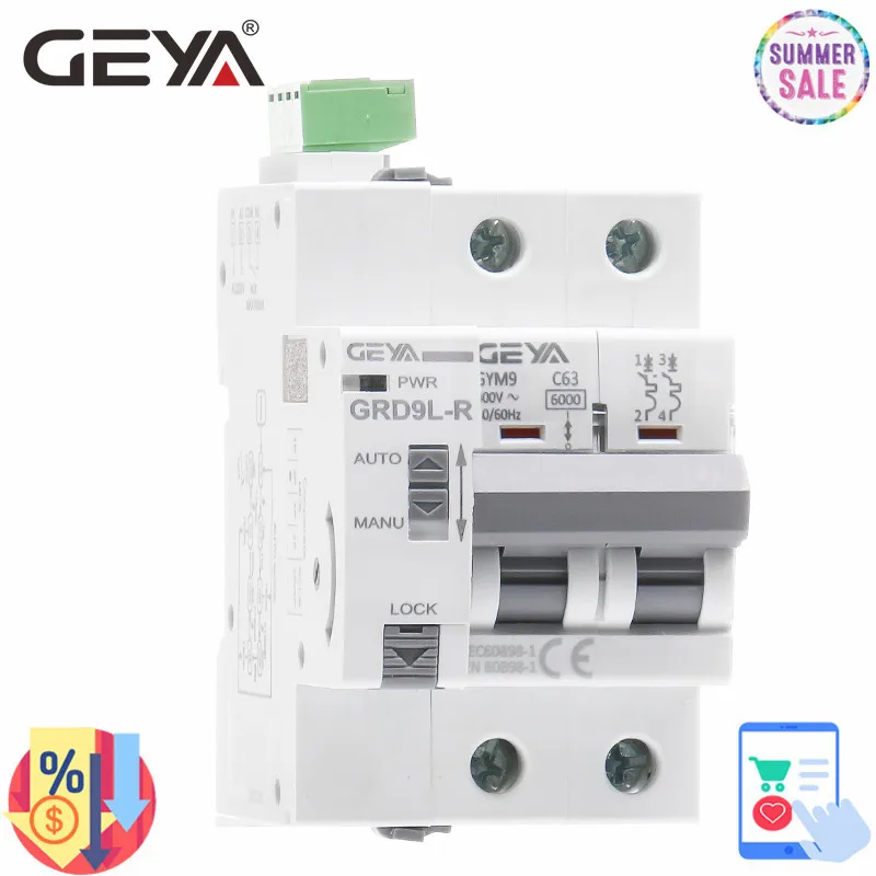 GEYA Din Rail автоматический выключатель АПВ Мини автомат защити GRD9L R GYM9 Американская