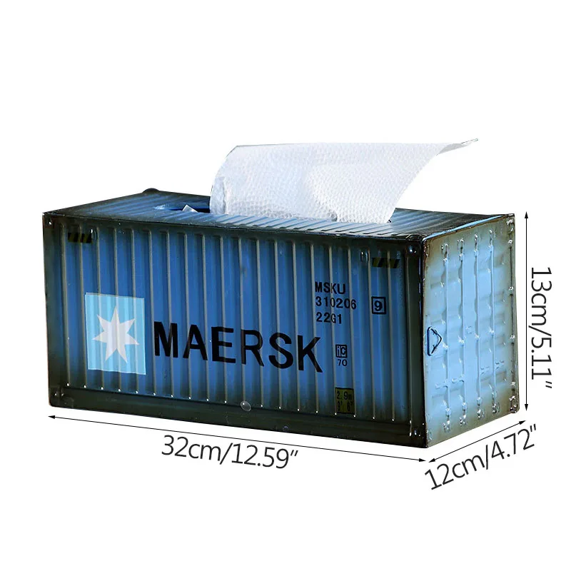 

Vintage Metal Container Tissue Box Decoration Home Storage Box Dining Table Paper Towel Holder Home Decoration Accessories