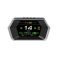 smart car hud gauge speed indicator light prompt safety alarm head up display for tes la model 3