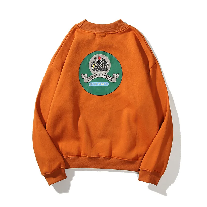 

2020 Kanye Jesus Is King Jamaica Seal around Lettered Hip Hop Trendy Pullover Hoodie Men