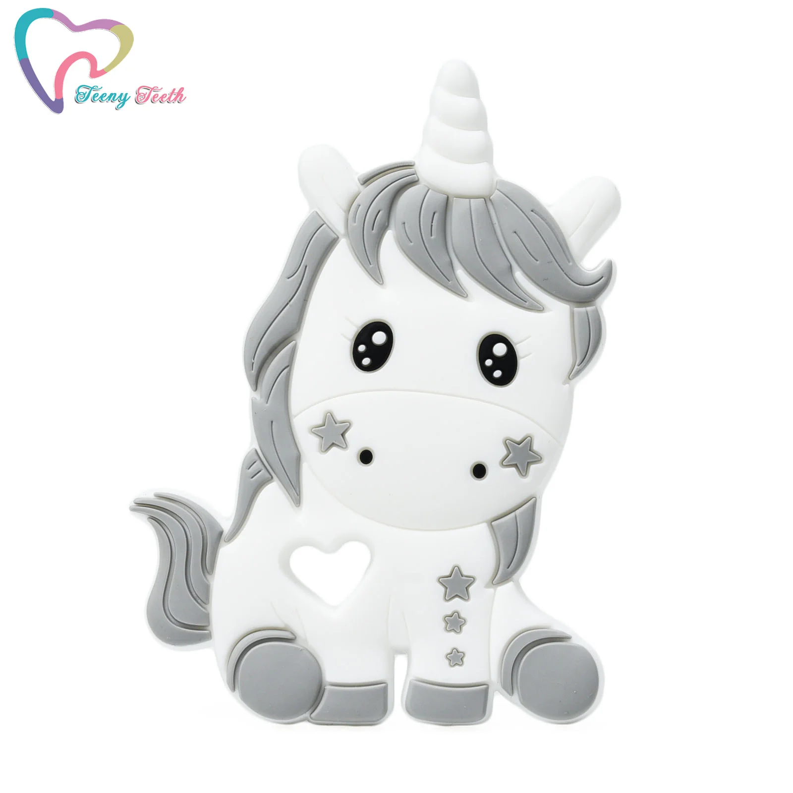 1 PC New Design Silicone Unicorn Teether Baby Cute Animal For DIY Nursing Chain Pendant Necklace Toy | Мать и ребенок