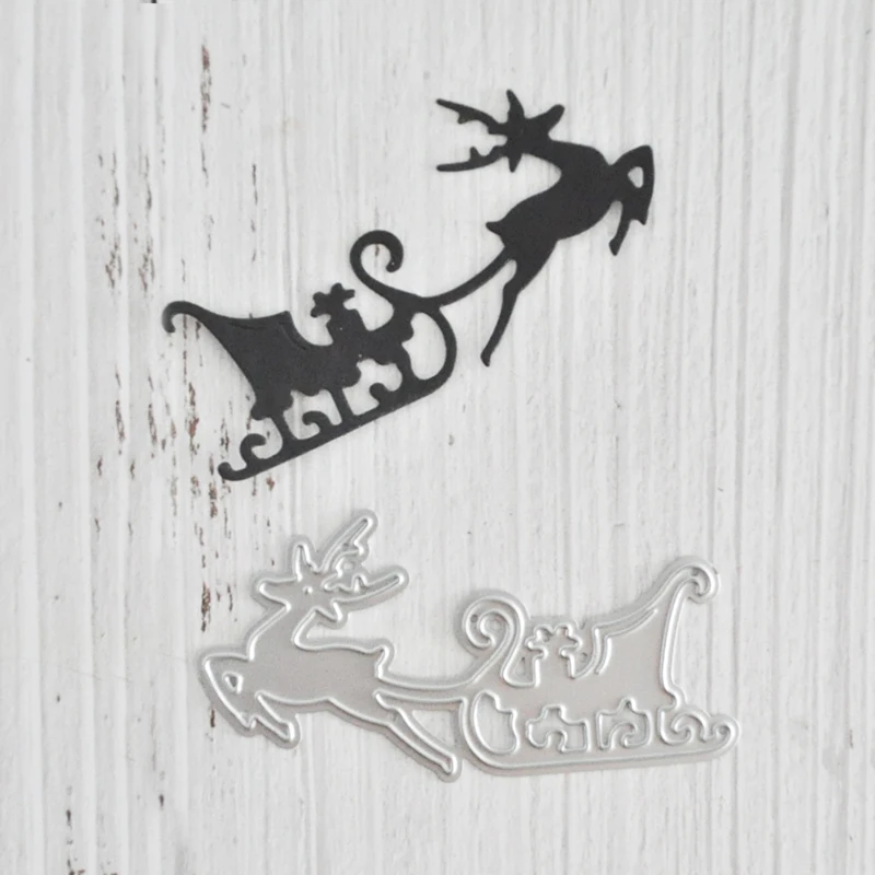 Happymems рождественские металлические Вырубные штампы для скрапбукинга лось