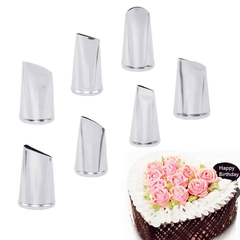 5 шт. нержавеющая сталь DIY крем лепесток Кондитерская насадка для пирожных