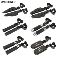 motorcycle foot pegs footrest highway engine crash bar guard clamp footpegs mount 25mm 32mm universal for harley chopper bobber