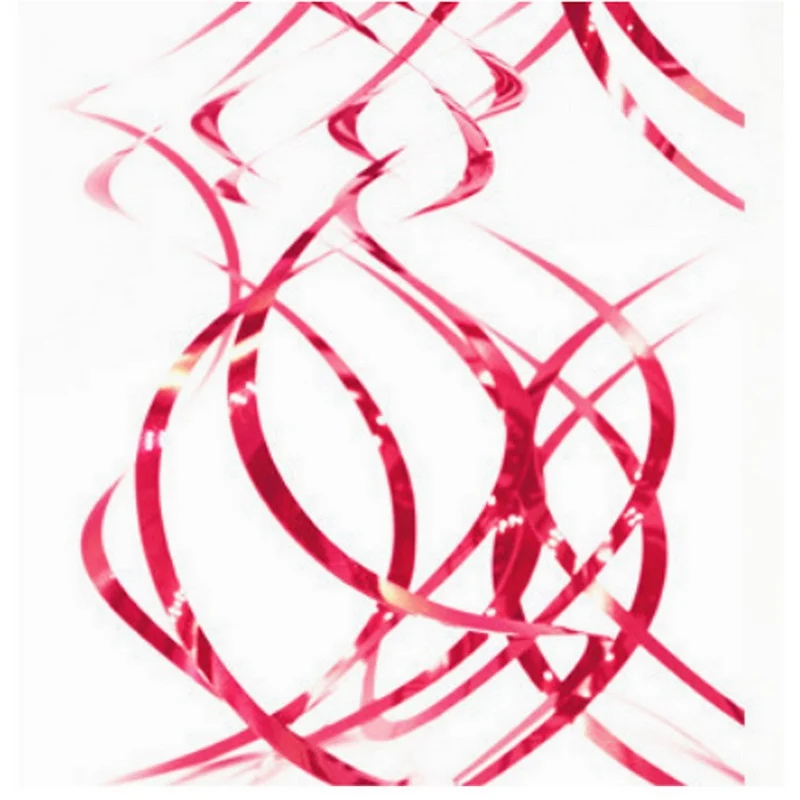 6 штук упак. спиральные ПВХ украшения для вечеринок сцена оформление свадьбы и