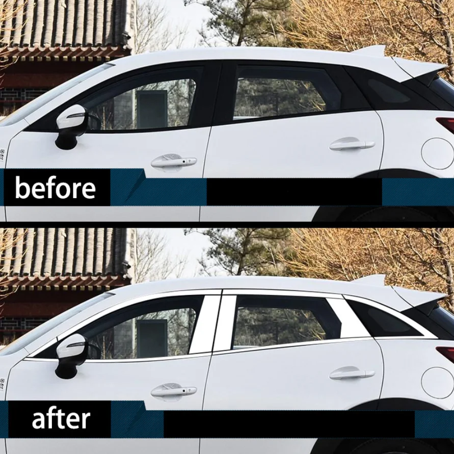 

stainless steel car window trims for mazda cx-3 2015 2016 2017 2018