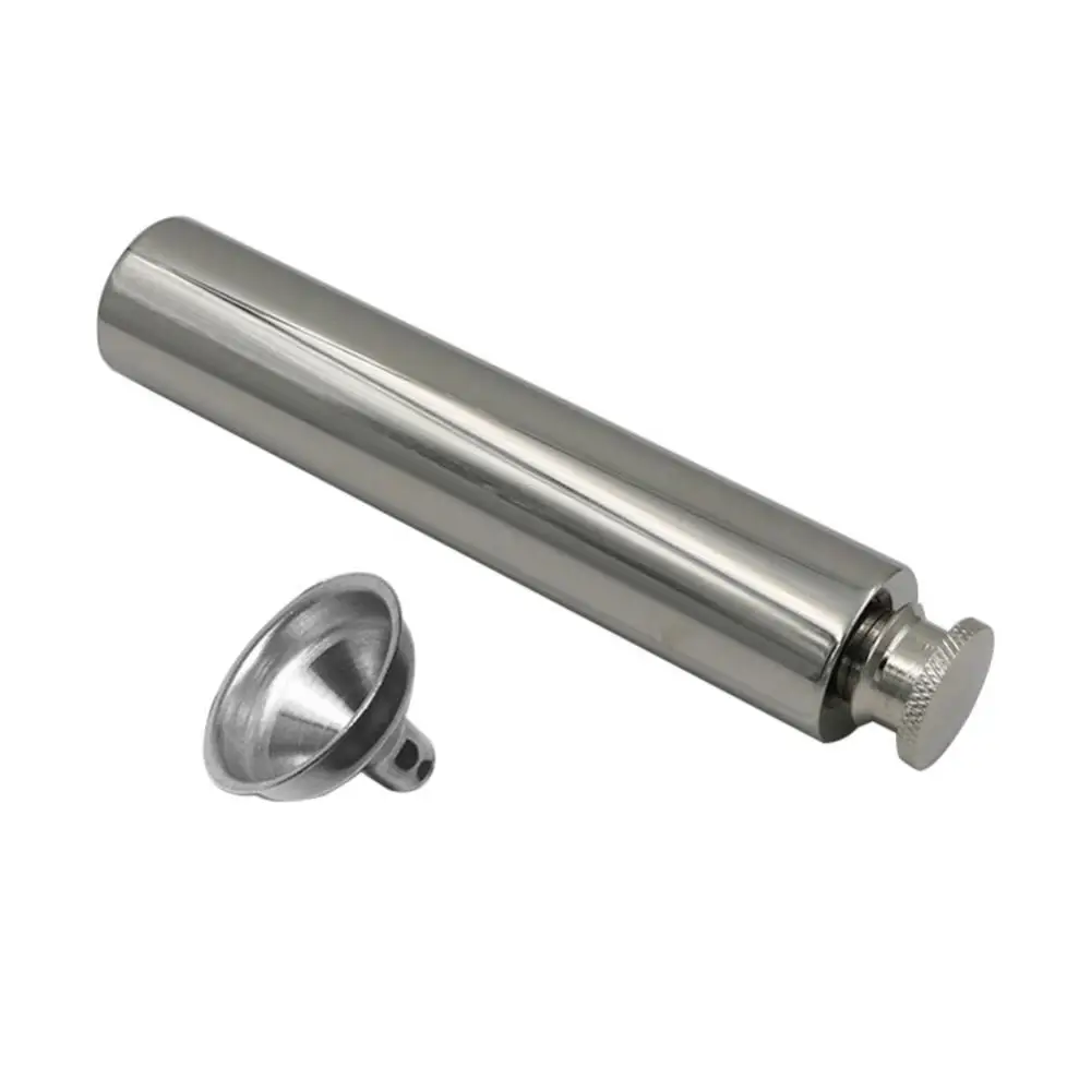 

50%HOTMini Portable 2oz Stainless Steel Hip Flask Mirror Polished Tube for Alcohol