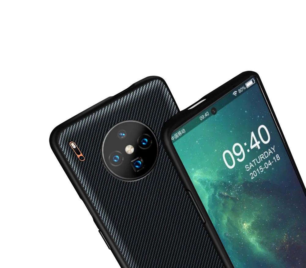 Для huawei mate 30 Pro Чехол из углеродного волокна Текстура Кожа полная Защита задняя крышка для huawei mate 30 Lite чехол противоударный чехол