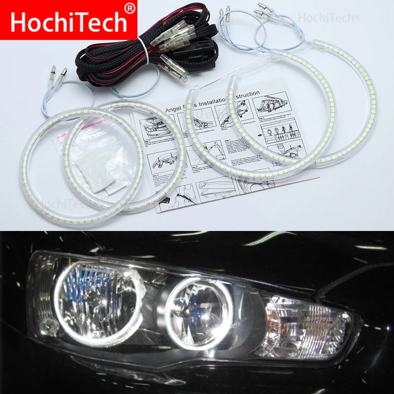 Для Mitsubishi Lancer 2008-2015 непроекторная галогенная фара Smd комплект светодиодов глаза