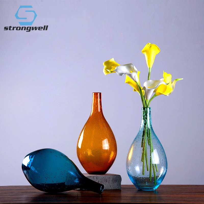 Стеклянная ваза Strongwell в скандинавском стиле современные креативные вазы