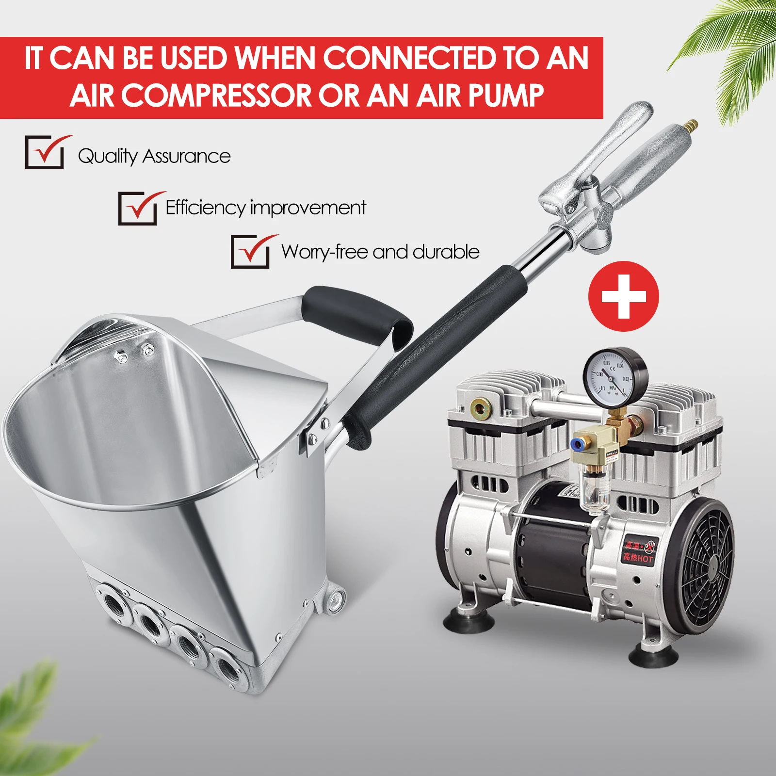 Пистолет-распылитель для окраски стен цементный раствор распылитель штукатурка