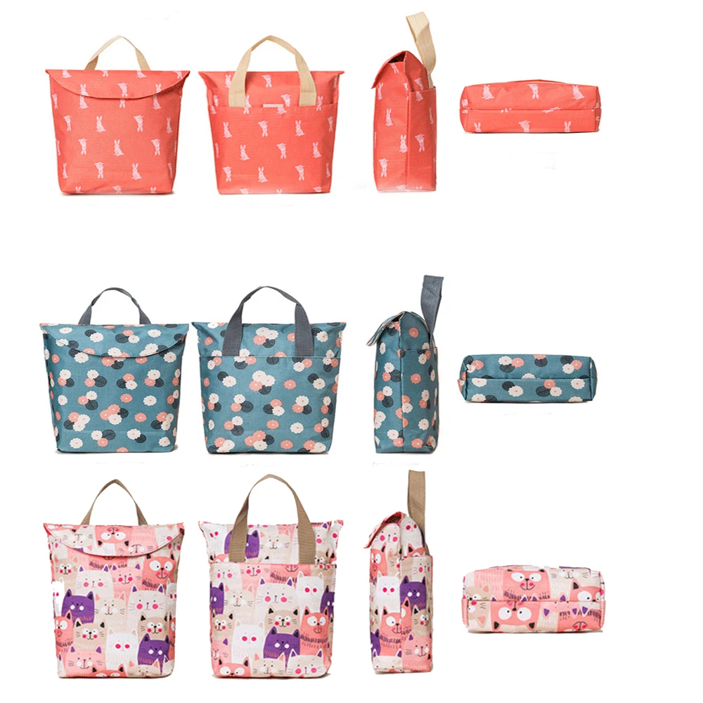 Mummy Bag Baby Diaper Multifunctional Organizer Reusable Waterproof Fashion Prints Backpack Bags | Мать и ребенок