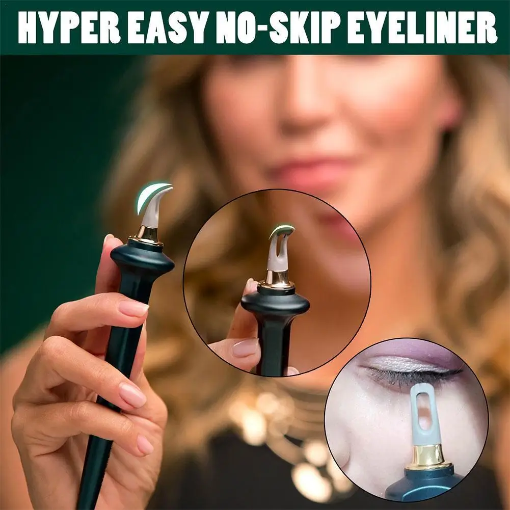 

1 Set Eyeliner Guide Tools Easy No-Skip Eyeliner Gel Reusable Silicone Eyeliner Brush Eyeliner For Shaky Hands Dropshipping