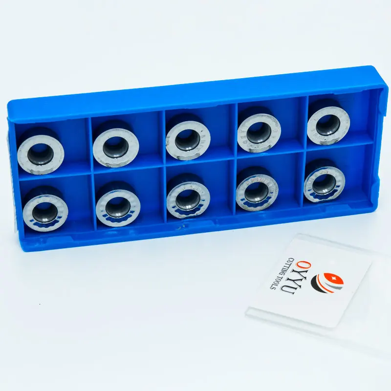 OYYU RCGT1003MO-AK H01 Aluminum Copper RCGT1204 Carbide Inserts Indexable End Milling lathe Turning Tools Round Blade RCGT10T3 |