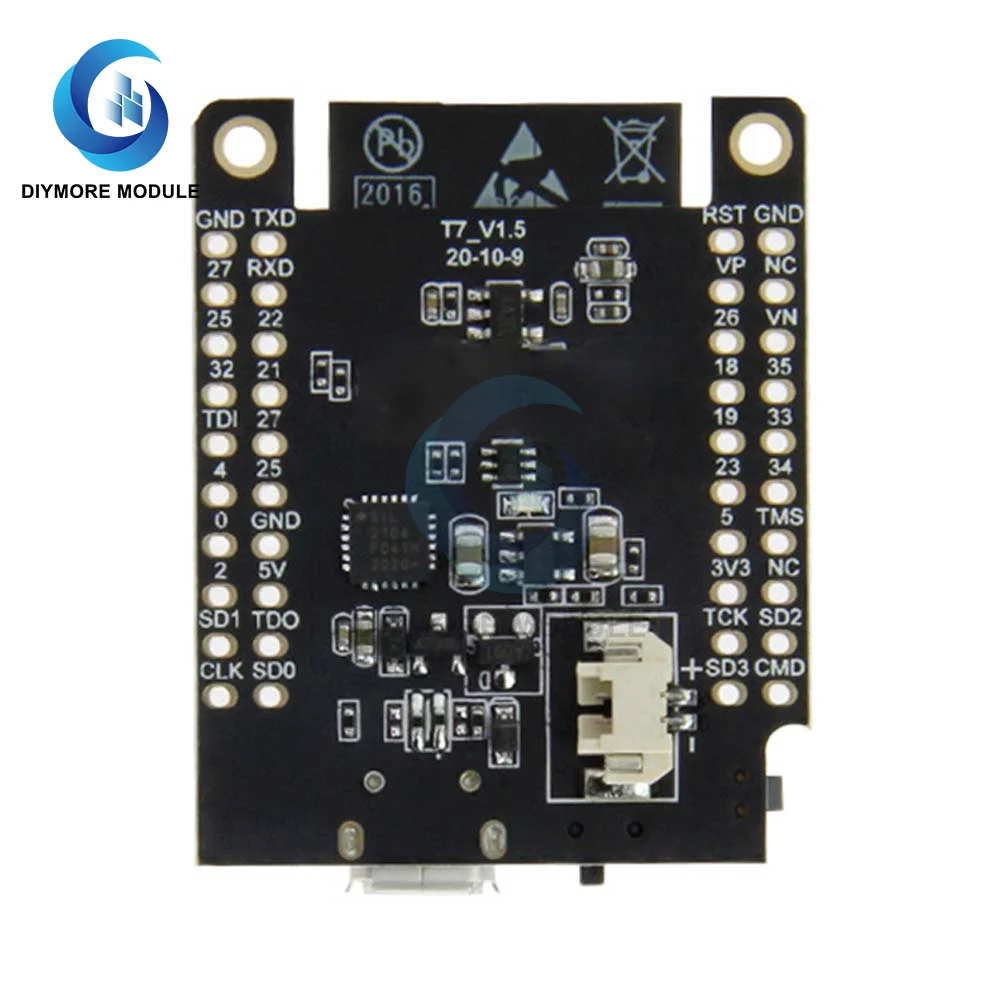 Micro USB T7 V1.5 Mini 32 ESP32-WROVER-B PSRAM Wi-Fi Bluetooth модуль 4 Мб QSPI Flash двухъядерный 32-битный
