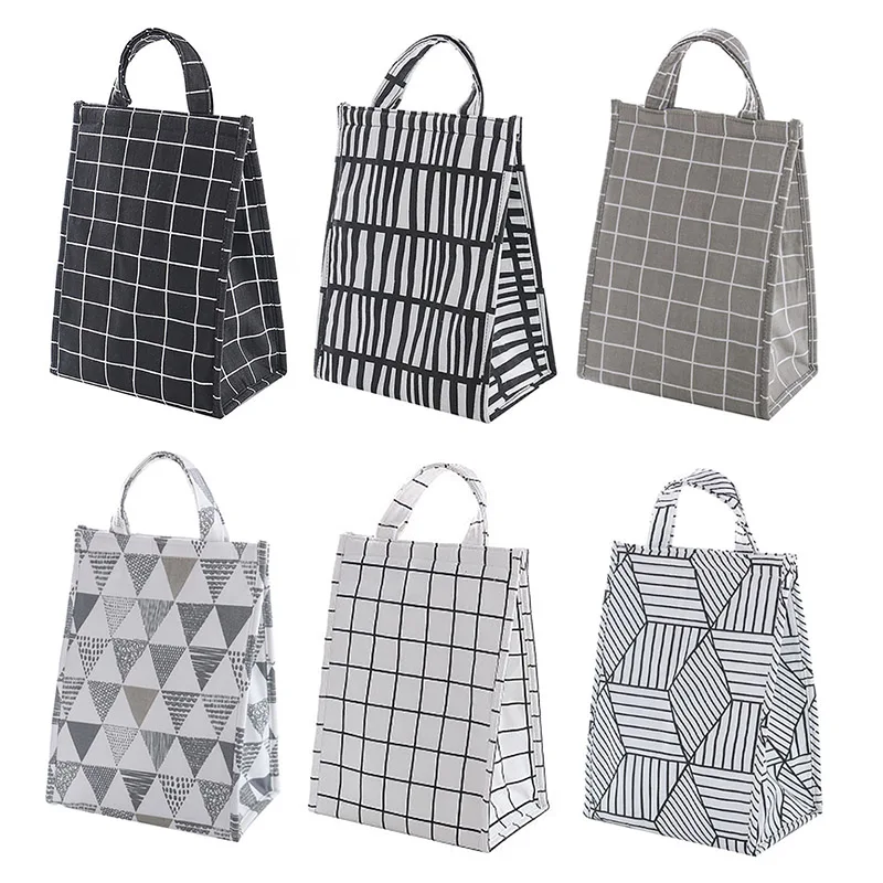 

1PCs Fresh Cooler Bags Waterproof Lunch Food Box Bag Thermal Portable Lunch Bag For Women Kids Men Cooler Tote Bag Case
