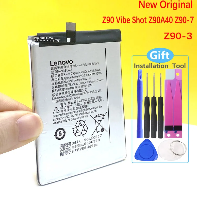 

BL246 New Original Battery For Lenovo Vibe Shot Z90 Z90A40 Z90-7 Replacement Smart Mobile Phone In Stock