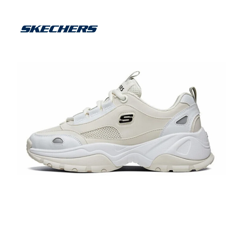 Женские кожаные кроссовки на массивной платформе Skechers удобные повседневные