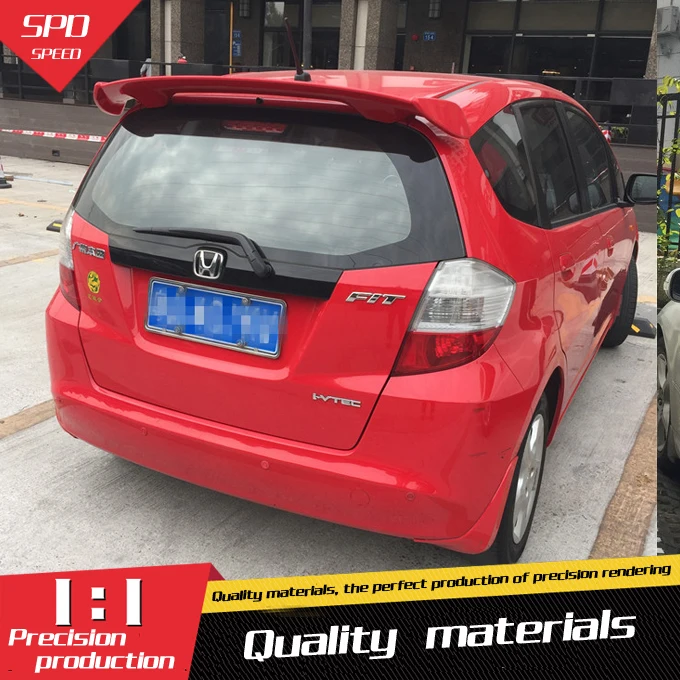 Спойлер для Honda Jazz Fit высококачественный спойлер из абс материала заднего крыла