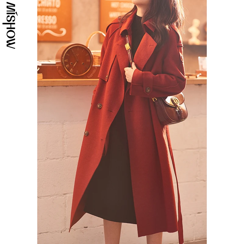 MISHOW 2020 зимние пальто для женщин до середины икры с длинным рукавом Уличная