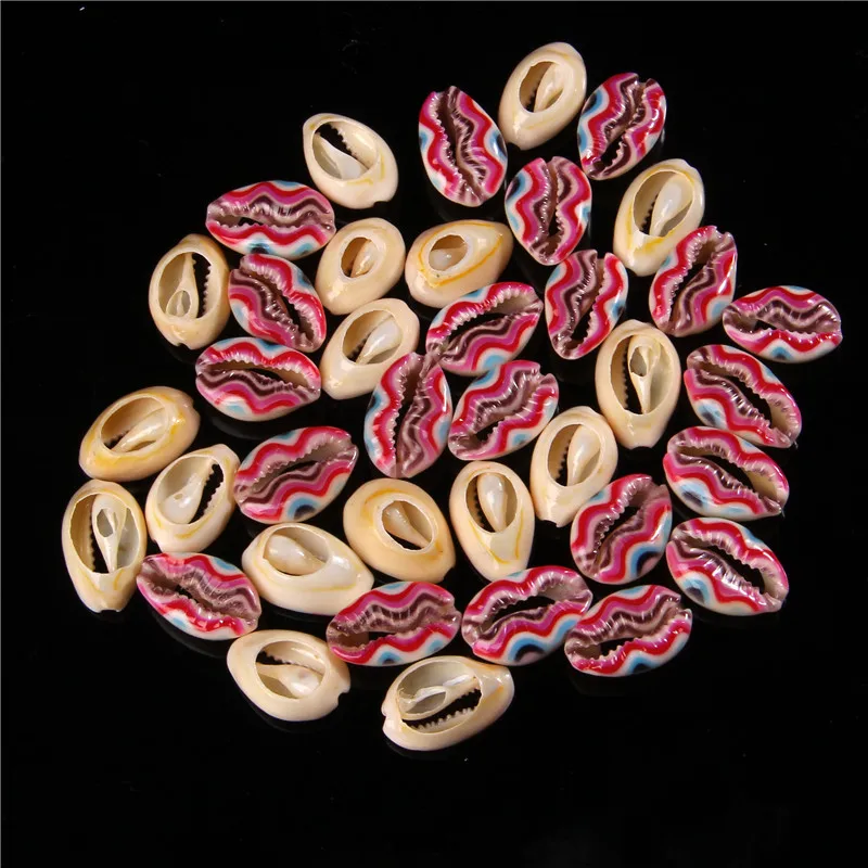 

10 20 30Pcs Red Seashell Cowrie Conch Beads Beach Jewelry Accessories for Women Sea Shells Earrings Bracelet Necklace Making