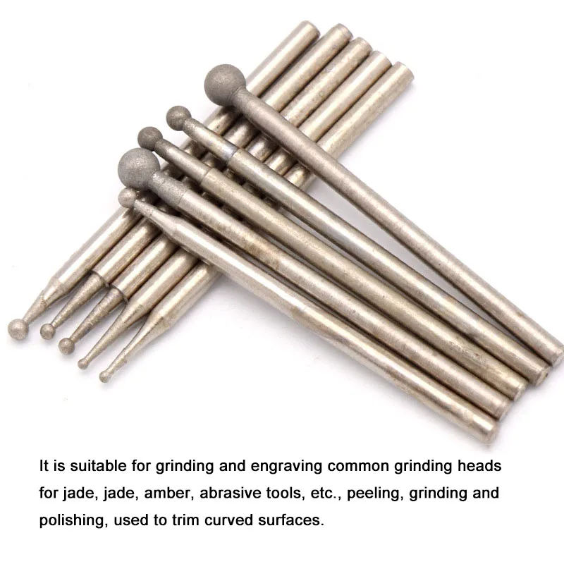 Алмазный Сферический шлифовальный наконечник с хвостовиком 2 35 мм наконечники