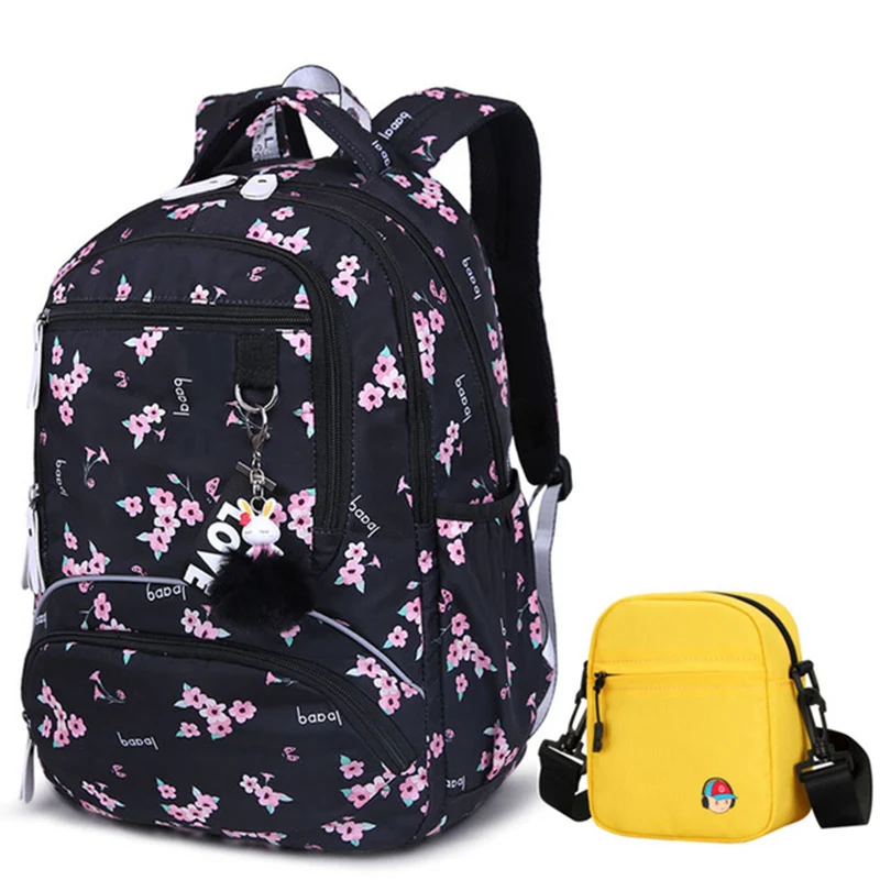 Школьный ранец для девочек-подростков, вместительный рюкзак для учеников средней школы на молнии с принтом в виде воздушного шара