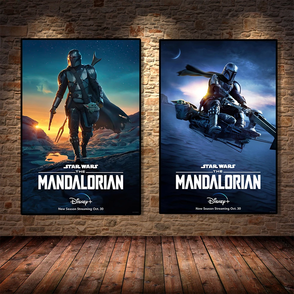 

Disney Star Wars Movie Poster Popular TV Drama The Mandalorian High Definition Prints Living Room Decor Canvas Painting Cuadros